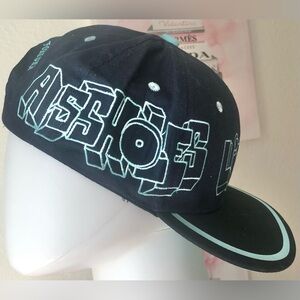 ASSHOLES LIVE FOREVER Cap by Linda Finegold in Dark Blue & Teal colors NWOT